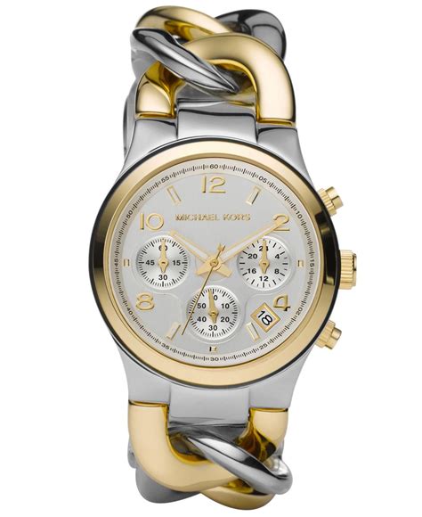 michael kors runway twist two tone watch|Michael Kors runway.